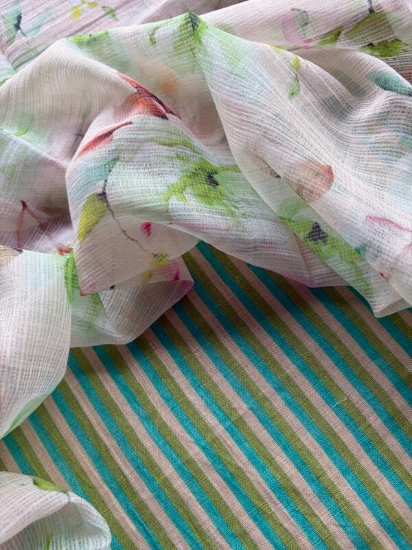 LINEN TOP AND KOTA PRINTED DUPATTA - Image 1