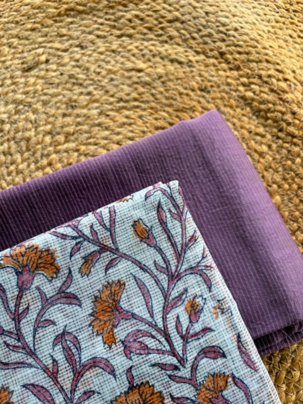 CHANDERI SILK COTTON TOP AND KOTA COTTON HANDBLOCK PRINTED DUPATTA - Image 2