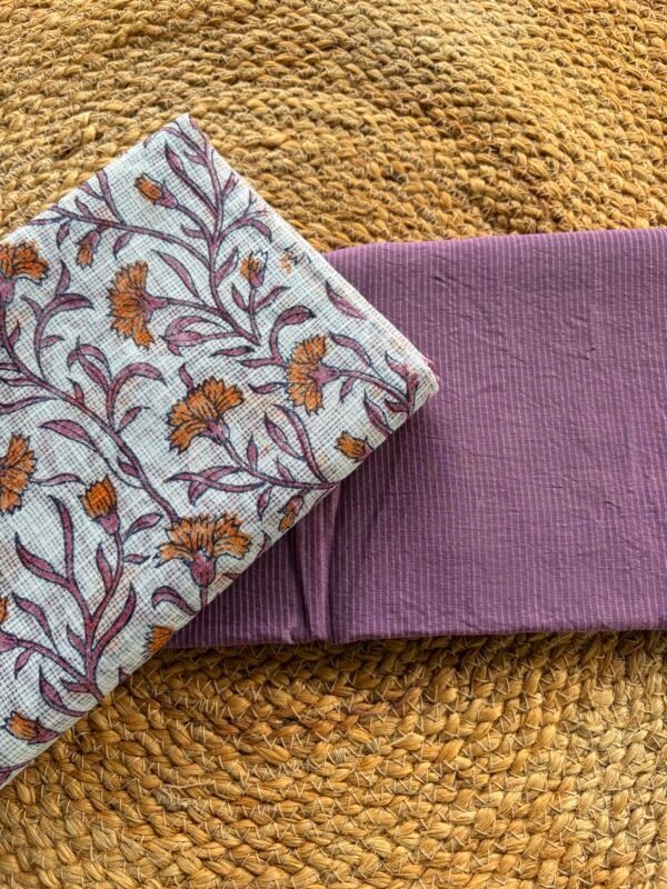 CHANDERI SILK COTTON TOP AND KOTA COTTON HANDBLOCK PRINTED DUPATTA - Image 4