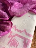 COTTON JAMDHANI WEAVE TOP AND KOTA COTTON HANDBLOCK PRINTED DUPATTA - Image 3