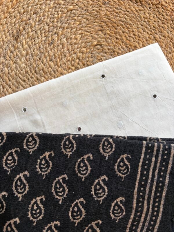 CHANDERI SILK COTTON TOP AND LINEN DUPATTA - Image 6