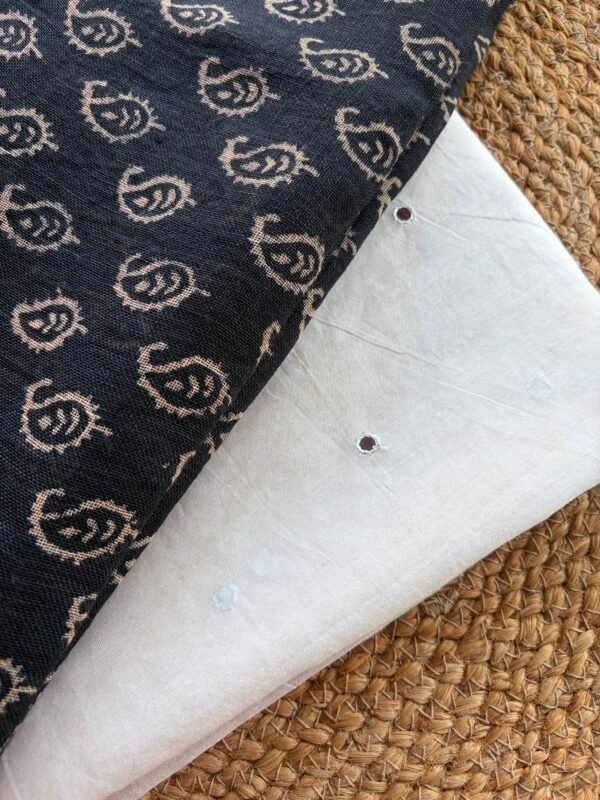 CHANDERI SILK COTTON TOP AND LINEN DUPATTA - Image 5