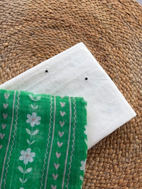 MUL CHANDERI SILK TOP AND KOTA PRINTED DUPATTA - Image 7