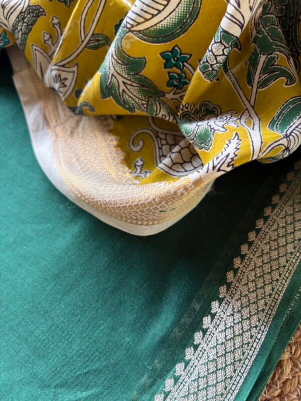 PRINTED CHANDERI SILK COTTON TOP AND COTTON DUPATTA - Image 5