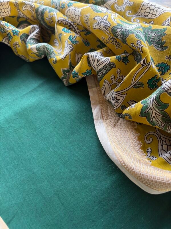 PRINTED CHANDERI SILK COTTON TOP AND COTTON DUPATTA - Image 2