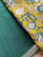 PRINTED CHANDERI SILK COTTON TOP AND COTTON DUPATTA - Image 4