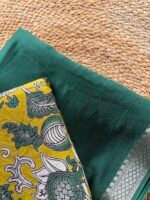 PRINTED CHANDERI SILK COTTON TOP AND COTTON DUPATTA - Image 6