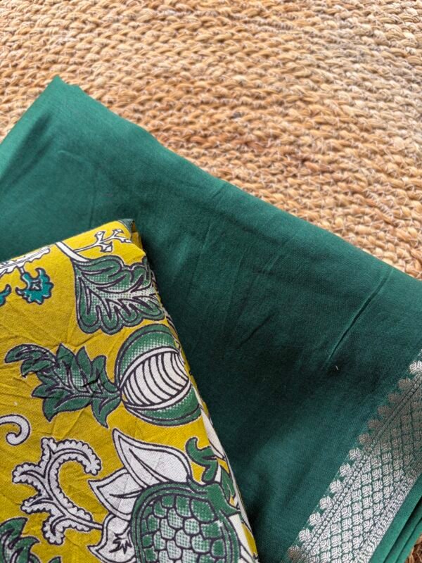 PRINTED CHANDERI SILK COTTON TOP AND COTTON DUPATTA - Image 6