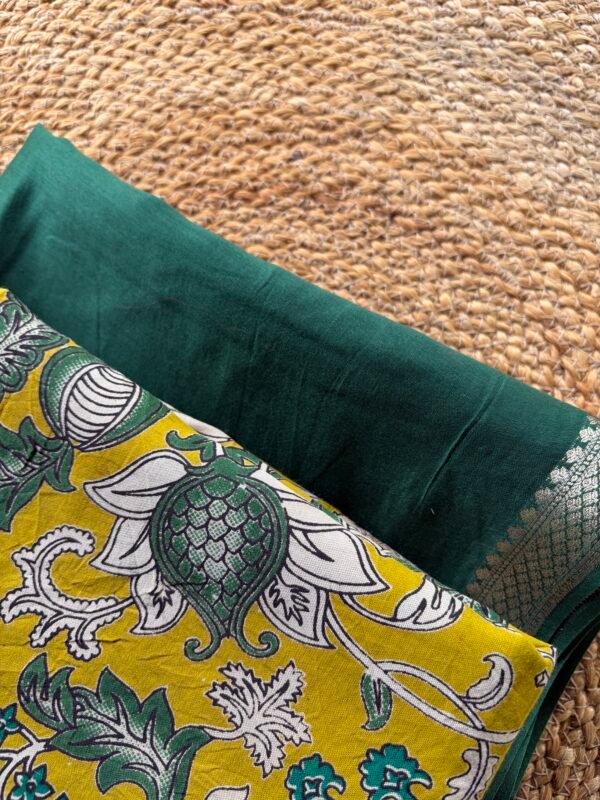 PRINTED CHANDERI SILK COTTON TOP AND COTTON DUPATTA - Image 3