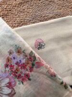 CHANDERI EMBROIDED TOP AND PRINTED DUPATTA WITH BOTTOM - Image 5