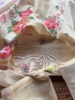 CHANDERI EMBROIDED TOP AND PRINTED DUPATTA WITH BOTTOM - Image 8