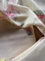 CHANDERI EMBROIDED TOP AND PRINTED DUPATTA WITH BOTTOM - Image 3