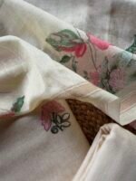 CHANDERI EMBROIDED TOP AND PRINTED DUPATTA WITH BOTTOM - Image 7