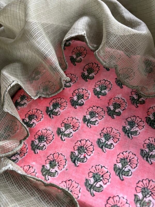 PURE PRINTED CHANDERI KOTA COTTON DUPATTA - Image 1