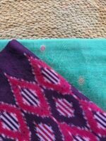 PURE CHANDERI SILK COTTON TOP AND IKAT DUPATTA - Image 6