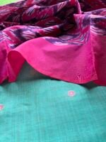 PURE CHANDERI SILK COTTON TOP AND IKAT DUPATTA - Image 5