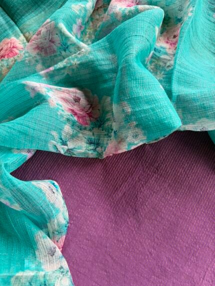 CHANDERI SILK COTTON TOP AND KOTA PRINTED DUPATTA