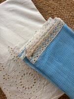 COTTON HAKOBA TOP AND KOTA COTTON DUPATTA WITH LACE - Image 7