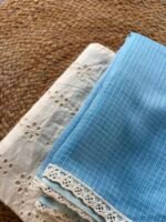 COTTON HAKOBA TOP AND KOTA COTTON DUPATTA WITH LACE - Image 5