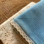 COTTON HAKOBA TOP AND KOTA COTTON DUPATTA WITH LACE