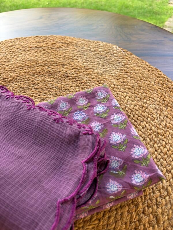 HANDBLOCK PRINTED TOP AND KOTA DUPATTA - Image 2