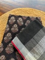 AJRAK KOTA COTTON TOP AND LINEN DUPATTA - Image 2