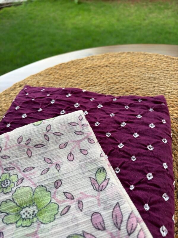 COTTON BANDHINI TOP AND KOTA PRINTED DUPATTA - Image 4