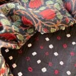 COTTON BANDHINI TOP AND CHANDERI PRINTED DUPATTA