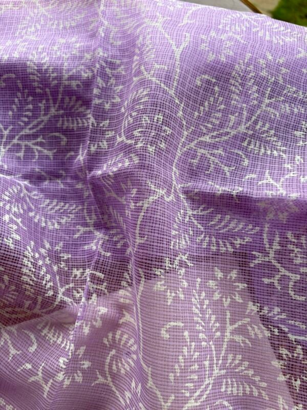 MUL CHANDERI TOP AND KOTA HAND BLOCK PRINTED DUPATTA - Image 7