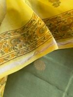 CHANDERI SILK TOP AND CHANDERI SILK HANDBLOCK PRINTED DUPATTA