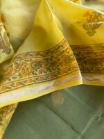 CHANDERI SILK TOP AND CHANDERI SILK HANDBLOCK PRINTED DUPATTA - Image 5