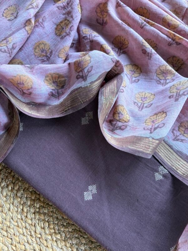 COTTON TOP AND COTTON PRINTED DUPATTA - Image 5