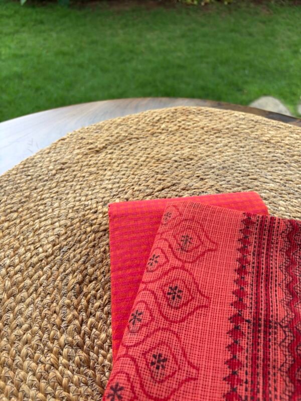 COTTON TOP AND KOTA HANDBLOCK PRINTED DUPATTA - Image 7