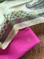 SILK TOP AND CHANDERI SILK HANDBLOCK PRINTED DUPATTA - Image 3