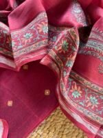 SILK TOP AND CHANDERI SILK HANDBLOCK PRINTED DUPATTA