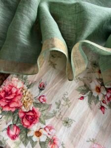 LINEN TOP AND DUPATTA