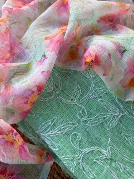 TEPCHI KOTA TOP AND PRINTED KOTA DUPATTA