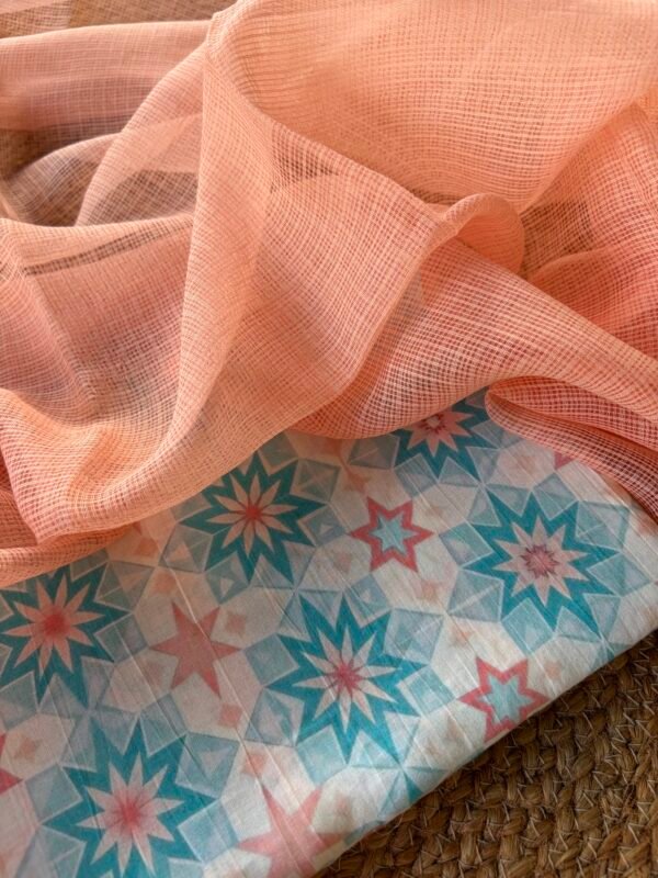 MULMUL PRINTED COTTON TOP AND KOTA DUPATTA - Image 3