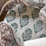 HANDBLOCK PRINTED COTTON TOP AND BOTTOM WITH KOTA DUPATTA