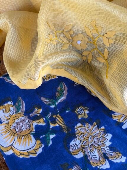 COTTON TOP AND  KOTA SILK DUPATTA