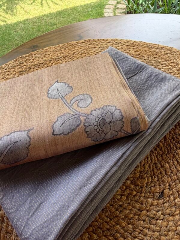 CHANDERI TOP AND BLENDED TUSSAR DUPATTA - Image 2