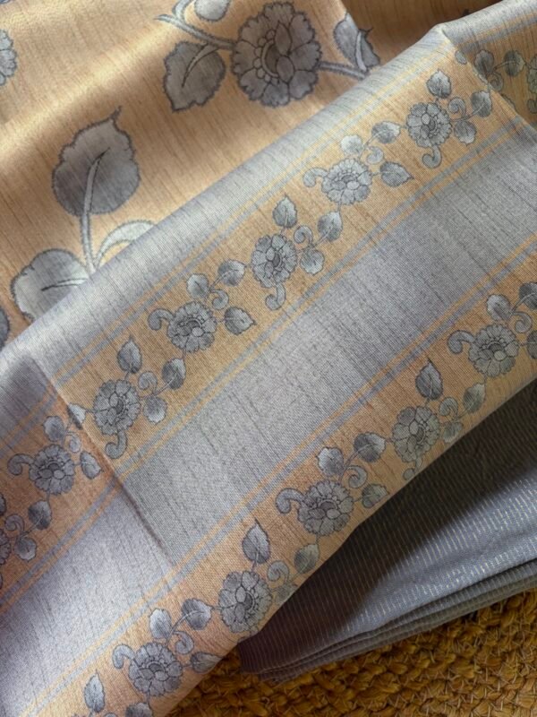 CHANDERI TOP AND BLENDED TUSSAR DUPATTA - Image 5