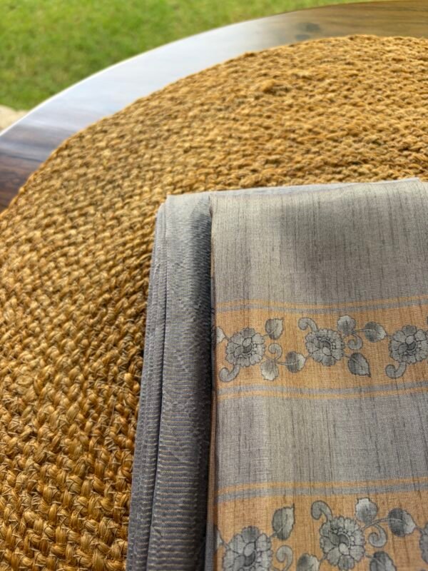 CHANDERI TOP AND BLENDED TUSSAR DUPATTA - Image 6