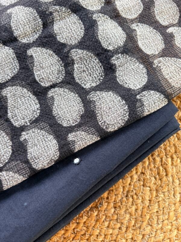MUL CHANDERI COTTON TOP AND KOTA HANDBLOCK PRINTED DUPATTA - Image 5