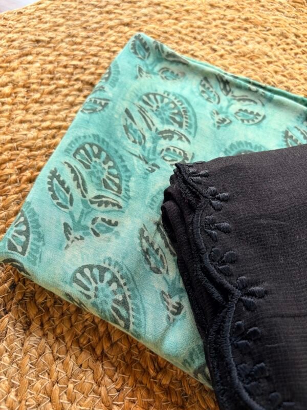 MODAL PRINTED TOP AND KOTA COTTON DUPATTA - Image 2