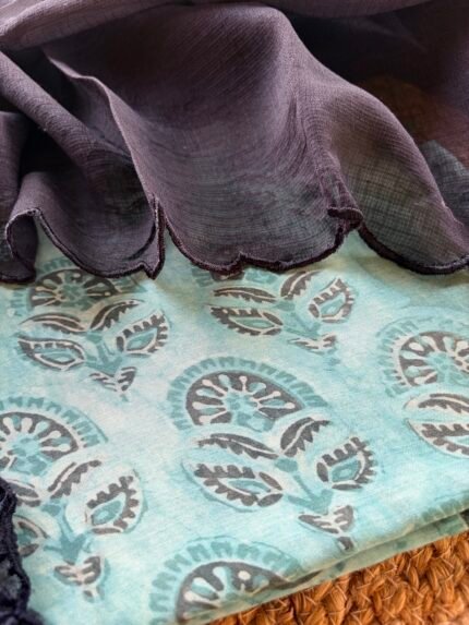 MODAL PRINTED TOP AND KOTA COTTON DUPATTA