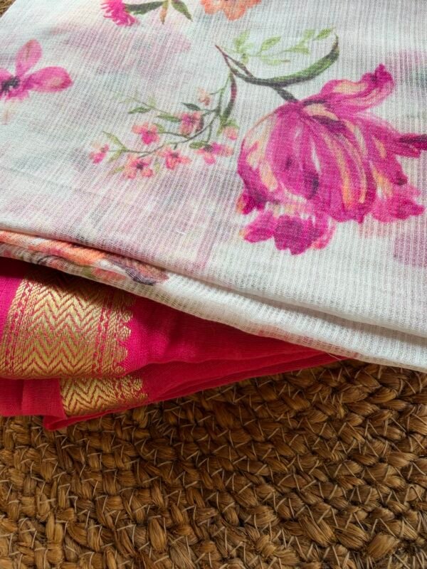 CHANDERI SILK COTTON TOP AND KOTA PRINTED DUPATTA - Image 7