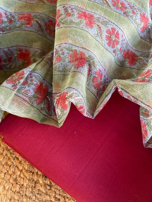 COTTON TOP AND KOTA DUPATTA - Image 6