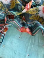 MUL CHANDERI SILK TOP AND KOTA PRINTED DUPATTA