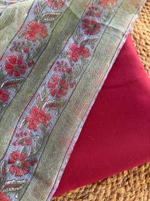 COTTON TOP AND KOTA DUPATTA - Image 5